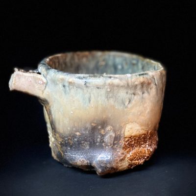 Wood fired ceramic vessel